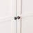 34.6" Metal Pantry Cabinet with Adjustable Shelves
