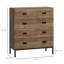 Dowlin 80 cm W Chest of 4 Drawers