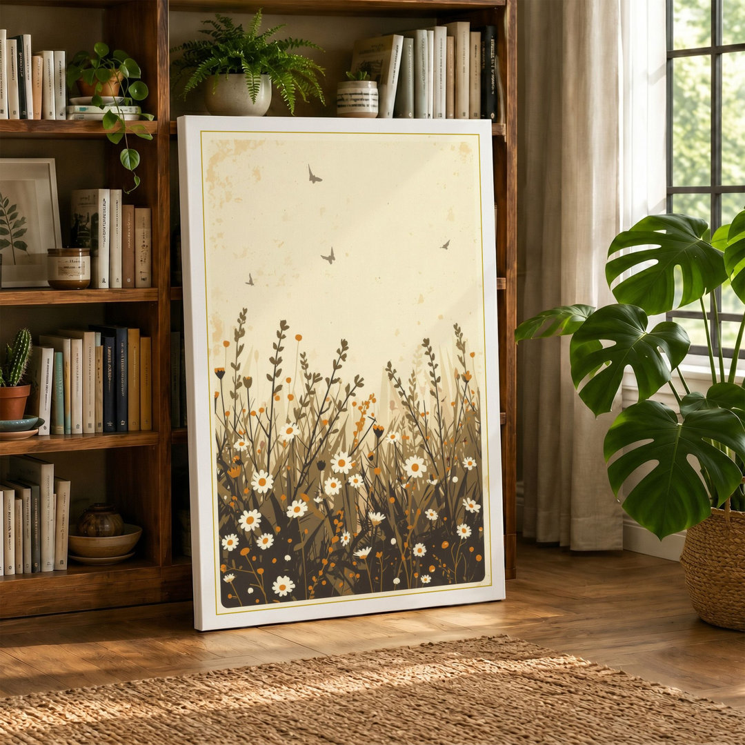 Meadow in Bloom Botanical - Wrapped Canvas
