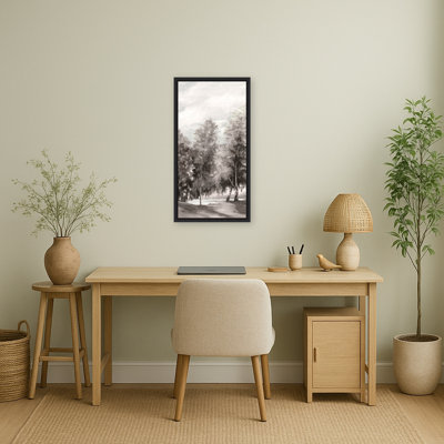 Pathway Through Tranquil Trees II by PI Studio Framed Canvas Wall Art Print
