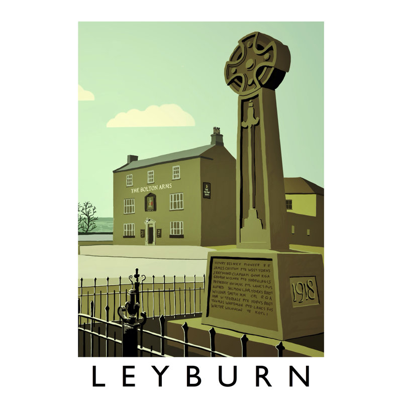 Leyburn 4 1 Piece Wall Art, 50 cm H x 40 cm W x 1 cm D, No Frame
