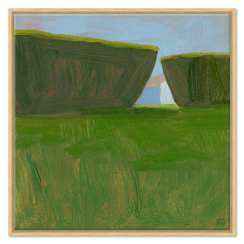 «Shrubbery With Out-Building», Naturel, Impression sur toile sans passe-partout, H 29,5 po x l 29,5 po