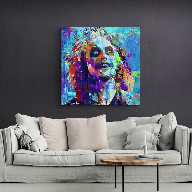 «Beetlejuice» par Stephen Chambers, impression sur toile tendue, H 15 po x l 15 po x P 1,5 po