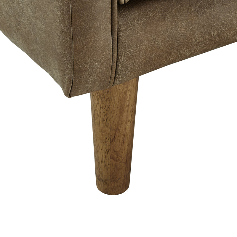 Fauteuil en cuir véritable Burr