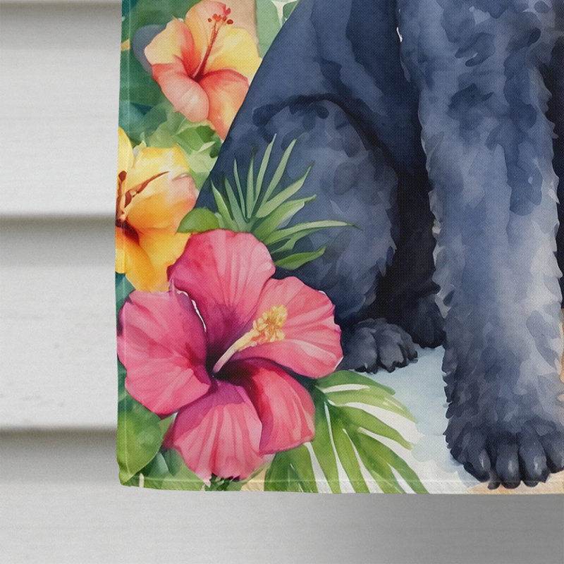 Drapeau de maison Kerry Blue Terrier Luau