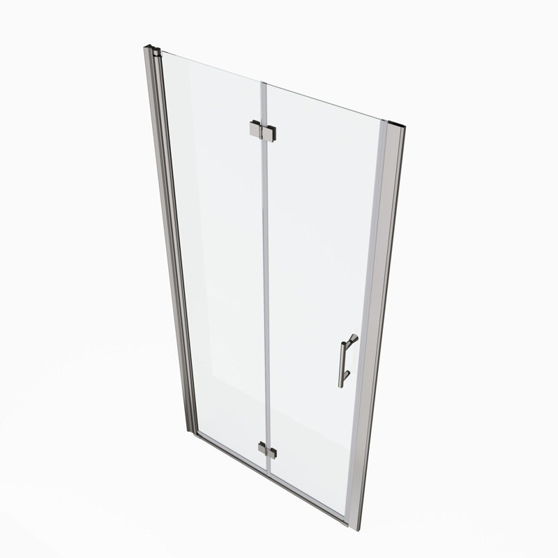 32"x72"Universal Pivot Shower Door, Chrome