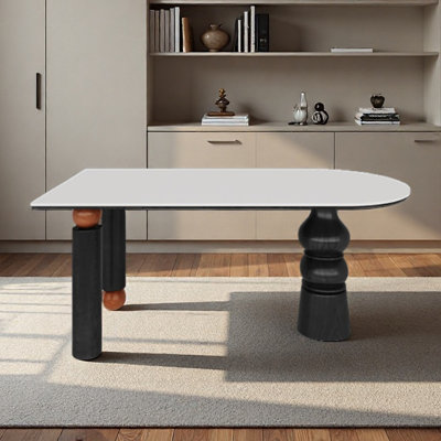 Table de style roche en stratifié de style péninsule pour la maison