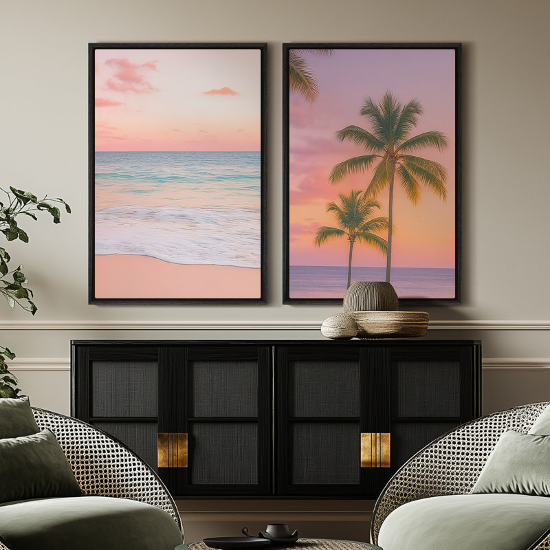 Art mural encadré sur toile, rétro muraux abstraits pour chambre à coucher, Noir, H 24 po x l 16 po