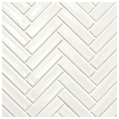 Carreau de céramique en céramique à chevrons pour mur et plancher