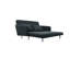 Causeuse convertible en tissu noir l 61 po Lawson
