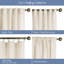 100% French Linen Semi Sheer Back Tab Curtain Panel-131135151-131135157