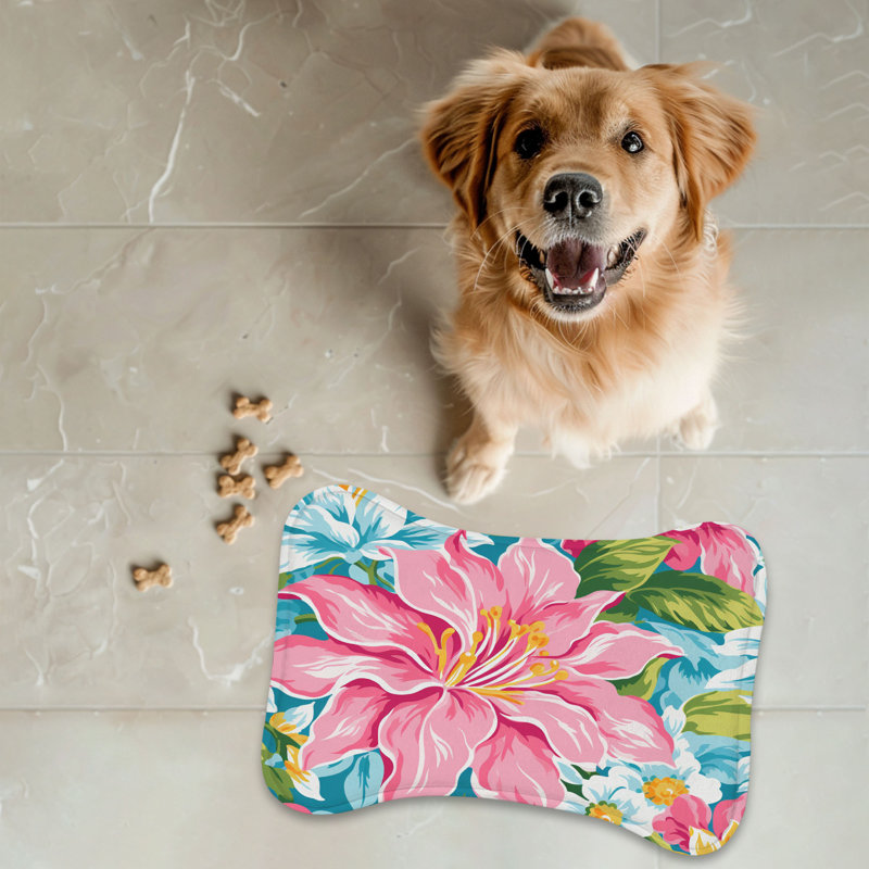 Tapis à motif floral - 1 pièce