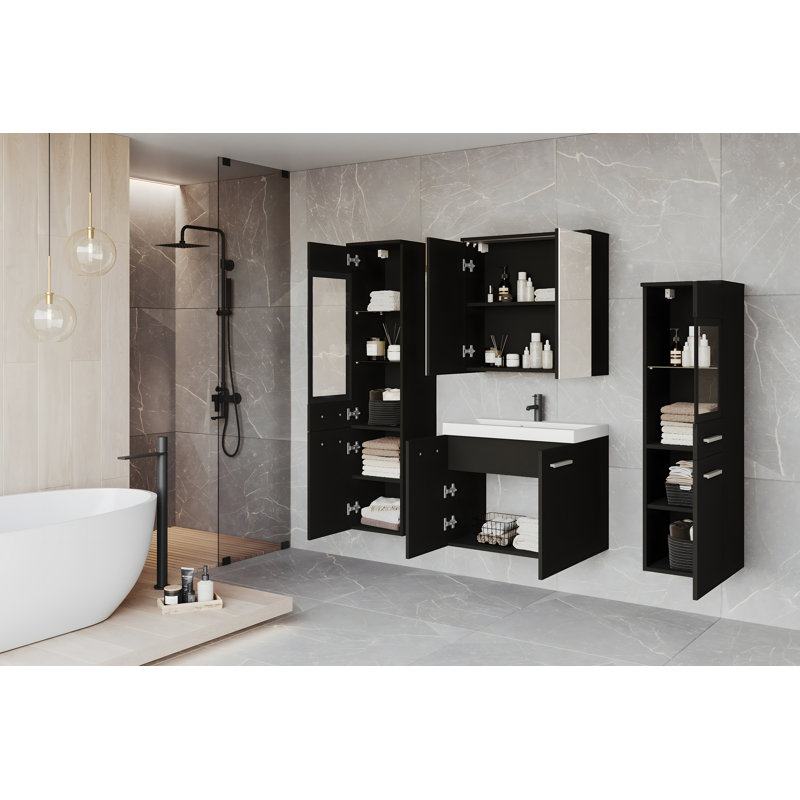 Bathroom Suite, Black