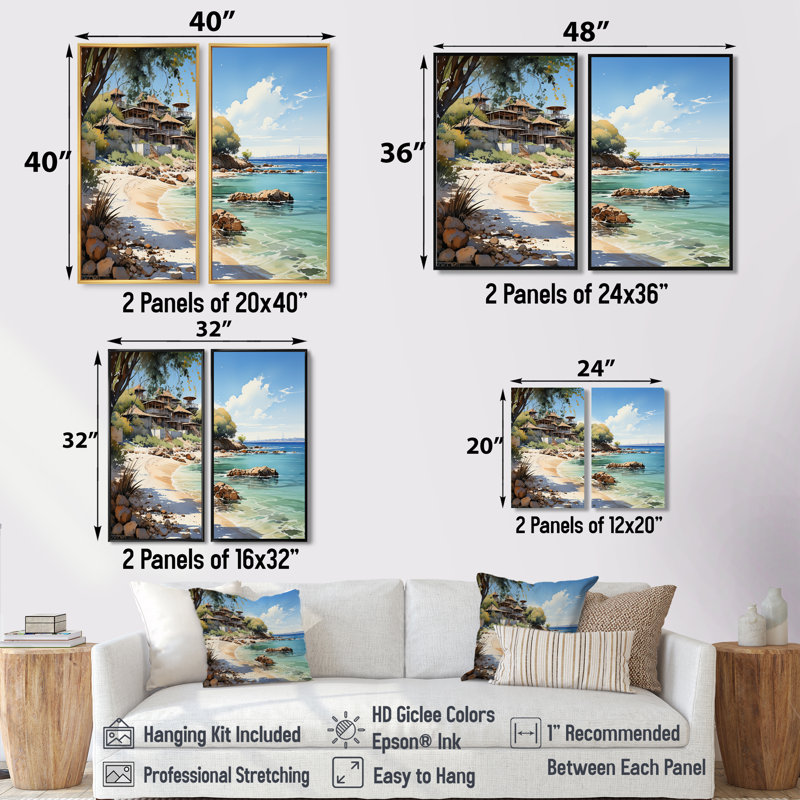 Negril Beach, Jamaïque I - plage, plage, sable, art mural, H 20 po x l 24 po, Cadre flottant, Noir