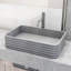Lavabo vasque rectangulaire fait à la main gris L 21 po x l 14 po x H 5 po Cadman