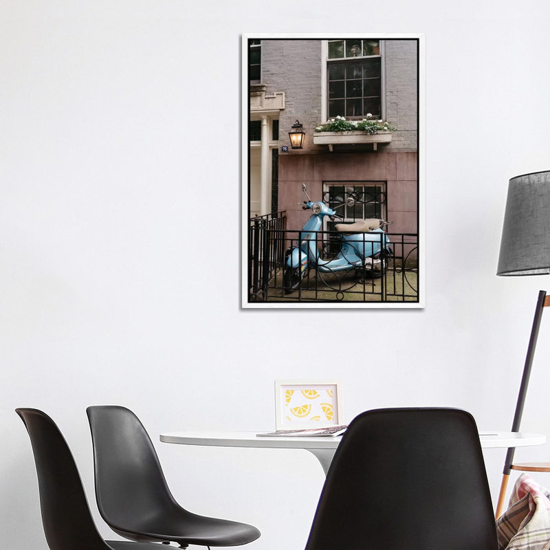 Greenwich Village Ride by Bethany Young - Print on Canvas, 101.6cm H x 66.04cm W x 3.81cm D, White Framed