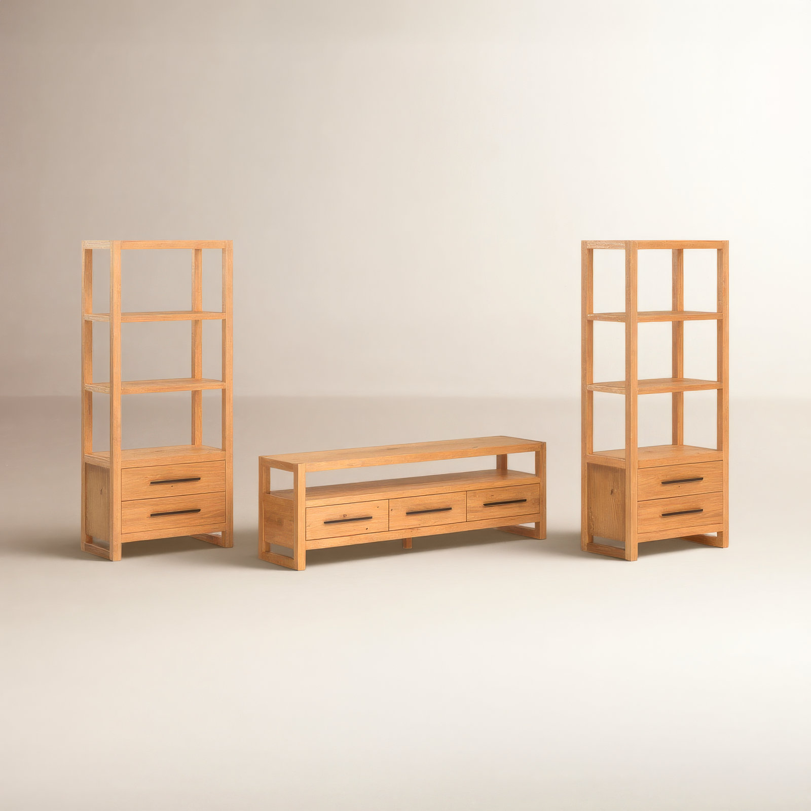 Modica 127" Pine Entertainment Center, Natural