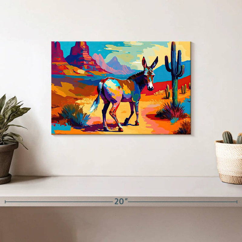 Brampt Southwestern Donkey, 8" H x 12" W