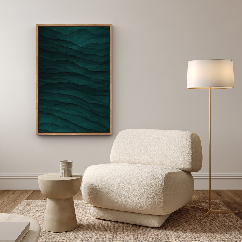 Art mural encadré abstrait rétro antique classique pour chambre à coucher, H 36 po x l 24 po, Naturel