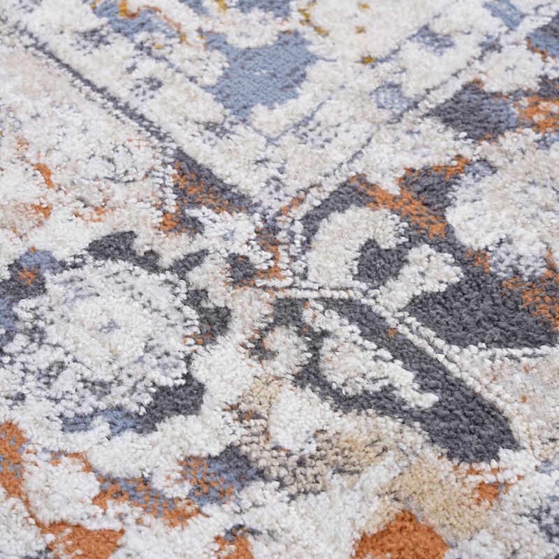 Naar Payas Area Rugs, Blue/Traditional Accent Power Loom Machine -Crafted Rug, Rectangle 7'9" x 10'