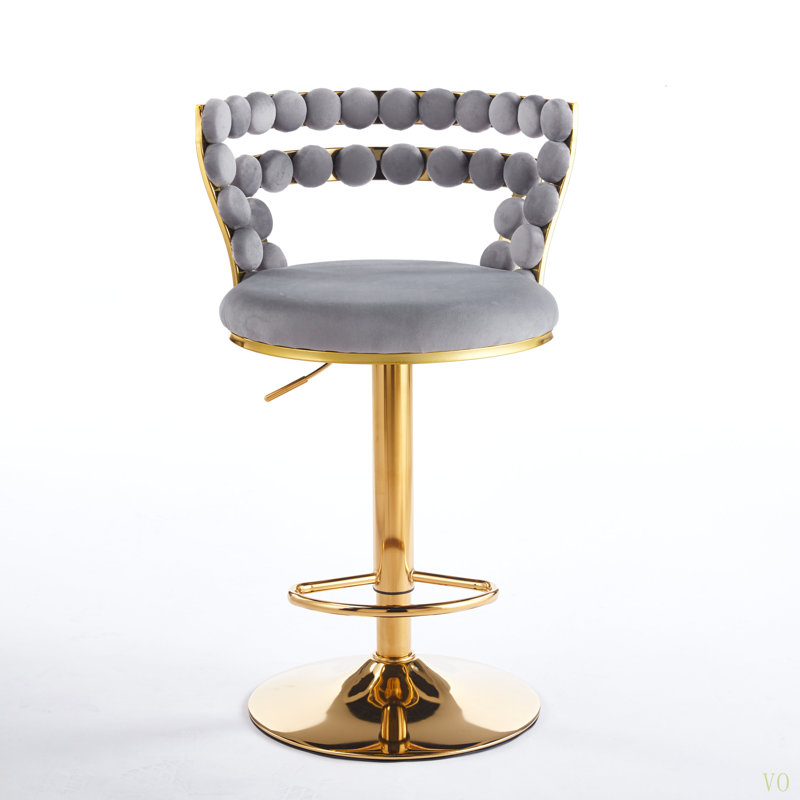 Ensemble de table de bar moderne avec 2 tabourets de bar réglables, table de pub ronde à motif de marbre pour le bar et la cuisine