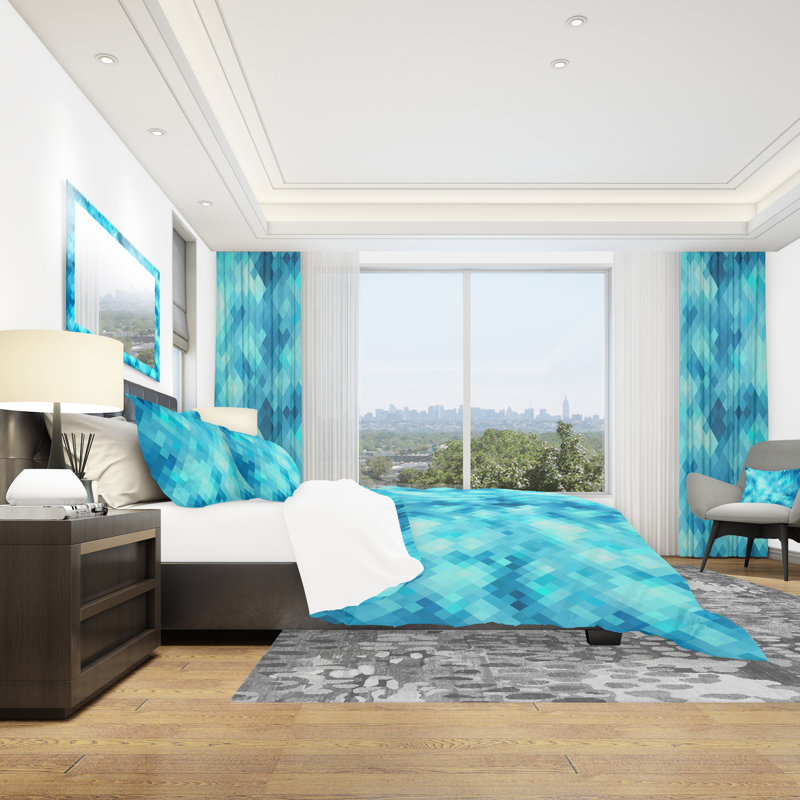 Ensemble de housse de couette moderne, Housse de couette très grand + 2 taies décoratives