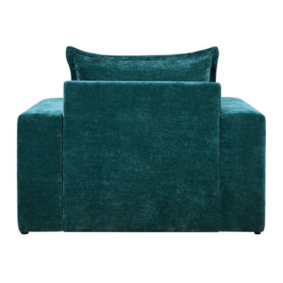 Accent Armchair 40.9" With Chenille Upholstery, Wide And Thick Cushion For Living Room Decor Upholstered , Supportive Back Seat Bedroom Comfort