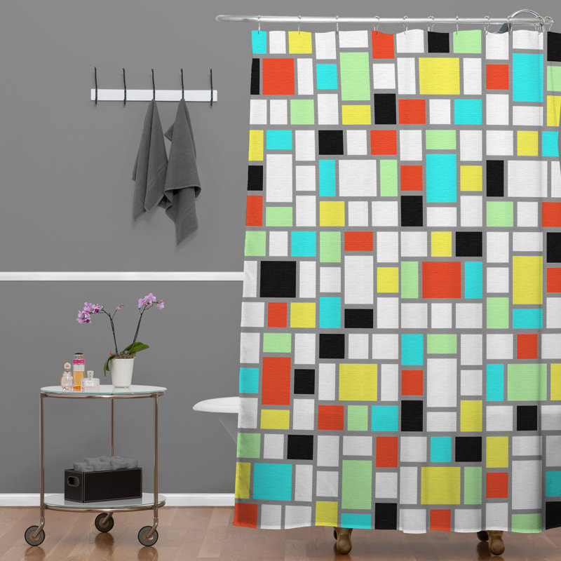 Studebaker Geometric Shower Curtain