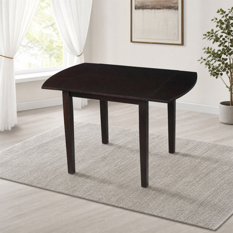 Extendable Dining Table for 2-4 People, Dark Brown