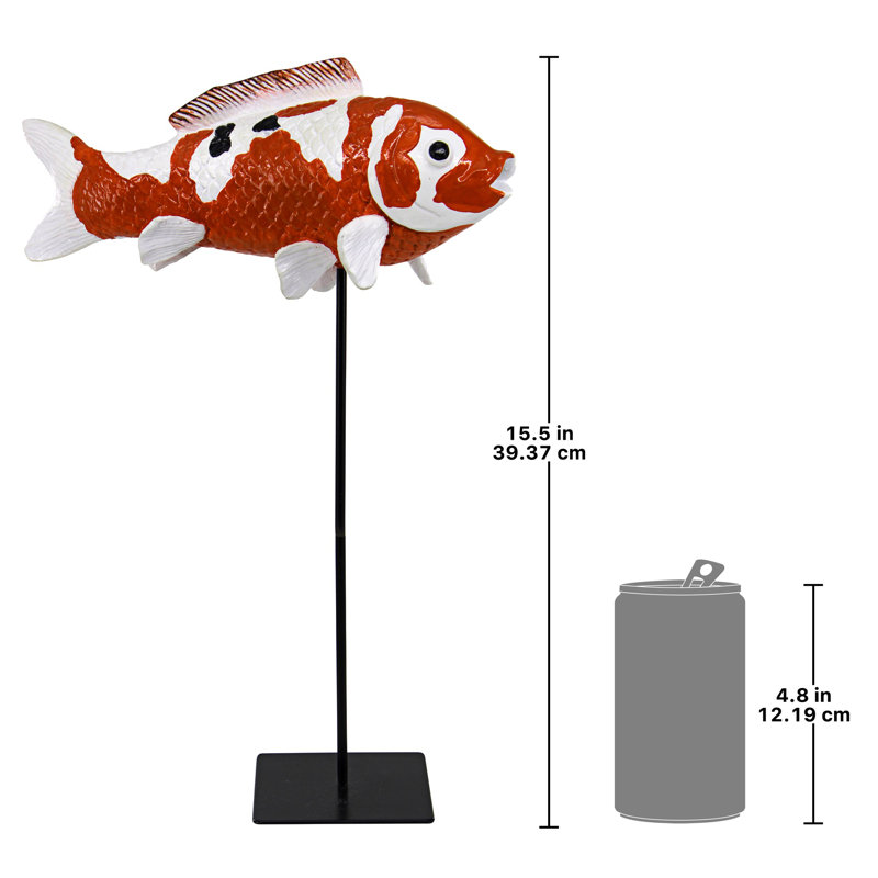 Japanese Floating Koi Animals Figurines & Sculptures