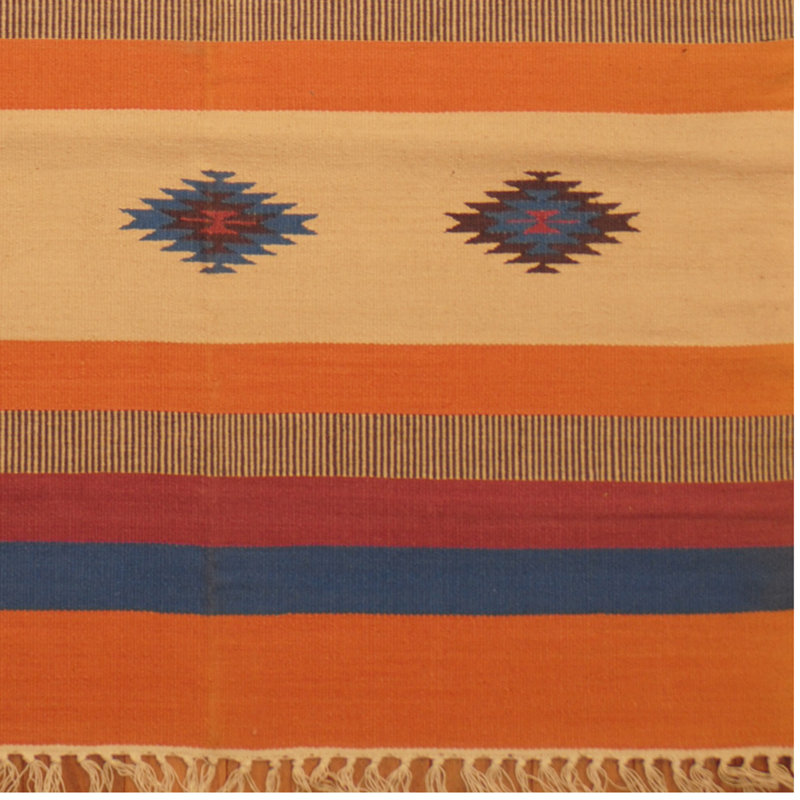 One-of-a-Kind 3' X 5' New Age Wool Area Rug in