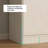 31.5" Cream Tall Sideboard Cabinet, Narrow Freestanding Storage Unit with LED Lights & Sintered Stone Top for Wine & Tableware Storage, Ideal for Small Apartments