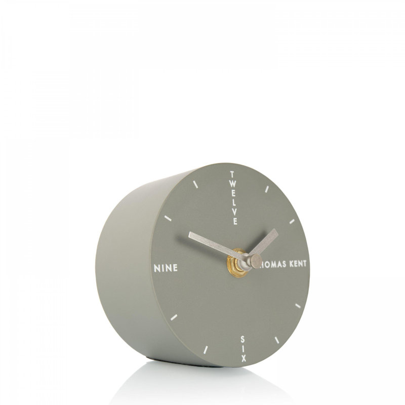 Acrylic Tabletop Clock in Grey