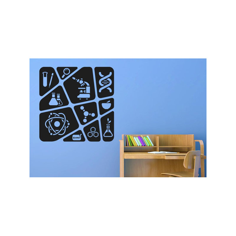 Abstract Wall Decal, Dark Red