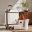 Ensembles de valises rigides avec sacs Valise légère à roulettes doubles avec verrou TSA, valise rétro simple 28 po-129372684