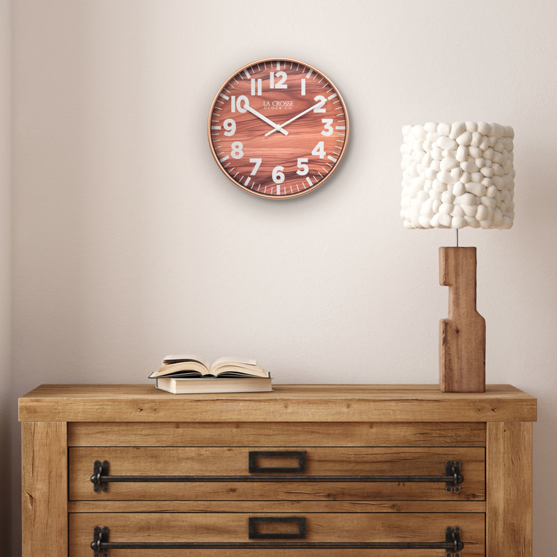 Horloge murale analogique 10,8 pouces Atwood Quartz