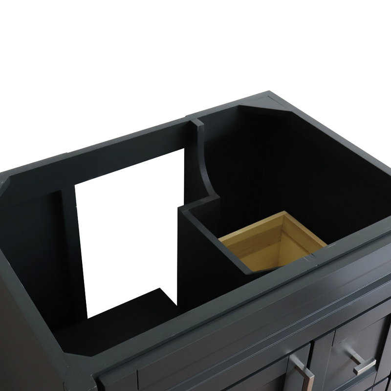 Base de meuble-lavabo simple 30 po seulement, Gris foncé