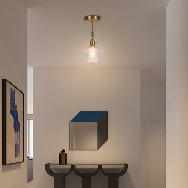 Applique murale 1 lumière en laiton brossé pour salle de bain