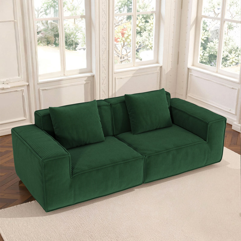 Belfin Modular Sectional Sofa, Convertible Tofu Block Sofa Floor Sofa Bed Armrest Comfy Sofa Bed Compressed Sofa Compression Sofa