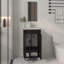 Armoire de salle de bain à miroir, une porte, deux tablettes (SANS ROBINET INCLUS)-49515083-49515126