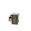 Table de chevet en chêne gris, 24 po x 16 po H 24 po, table de chevet en bois fin, 24 po x 16 po x H 24 po, article produit