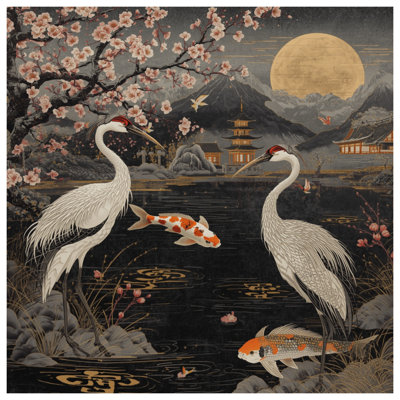 Housses de couette Cherry Blossom Cranes