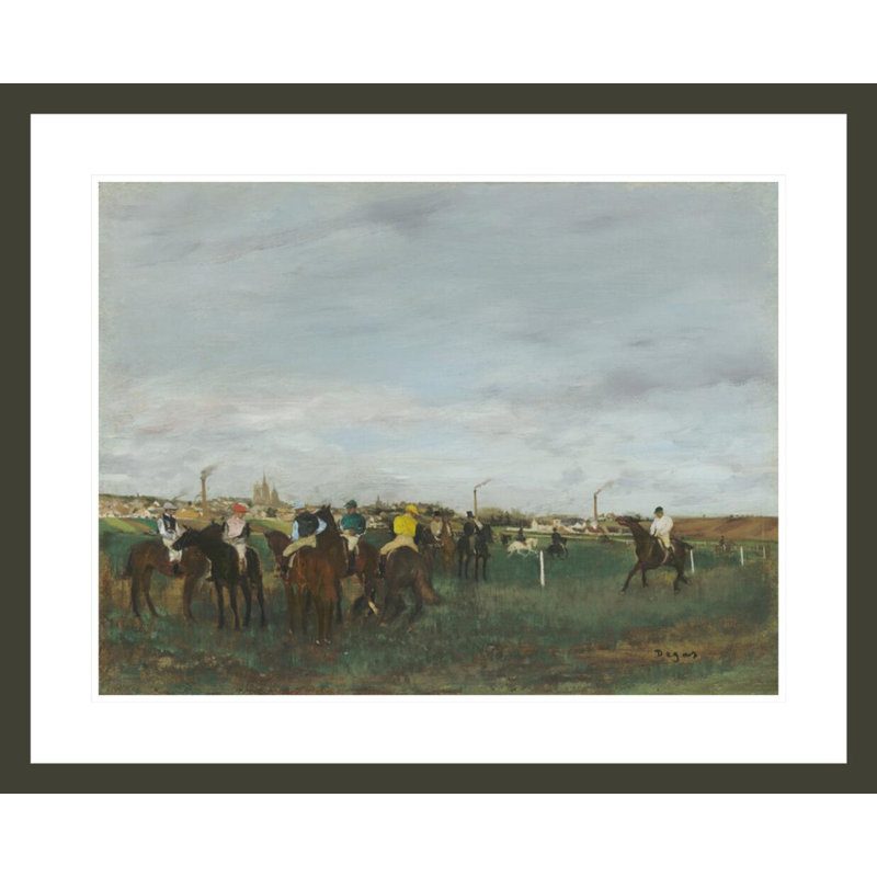 «The Races» par Edgar Degas, impression giclée sur cadre, H 23,5 po x l 29,04 po