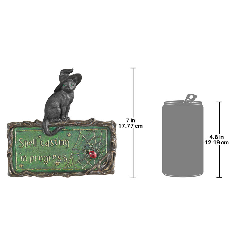 Rituel chat de sorcière-enseigne de coulée