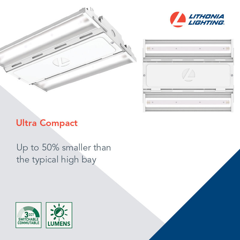White Aluminum LED High Bay Ceiling Light with Acrylic Lens