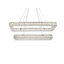 Luminaire suspendu double DEL chromé Maart-1601872517-1601872518