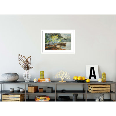 «A Good One Adirondacks» par Winslow Homer, impression giclée sur cadre