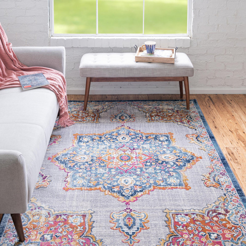 Oriental Indoor Rug, Rectangle 4'1" x 5'11"