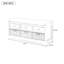 Banc de rangement en bois avec 3 tiroirs et 3 paniers Homes Collection-115455498