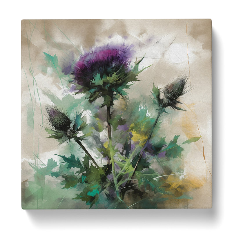 Thistle Gestural - No Frame Print